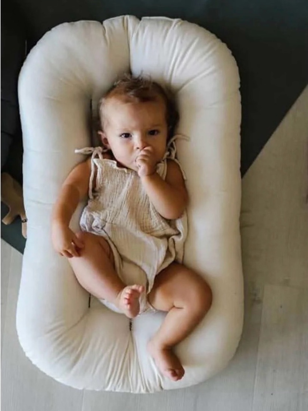 Snuggle me Organic Infant Lounger - sage green